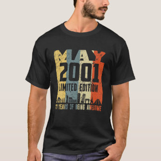 Retro Mai 2001 Funny 21St Birthday T-Shirt