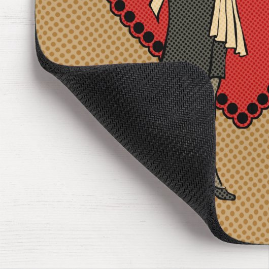 Retro Maid Mousepad (Ecke)