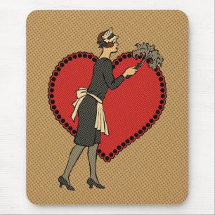 Retro Maid Mousepad