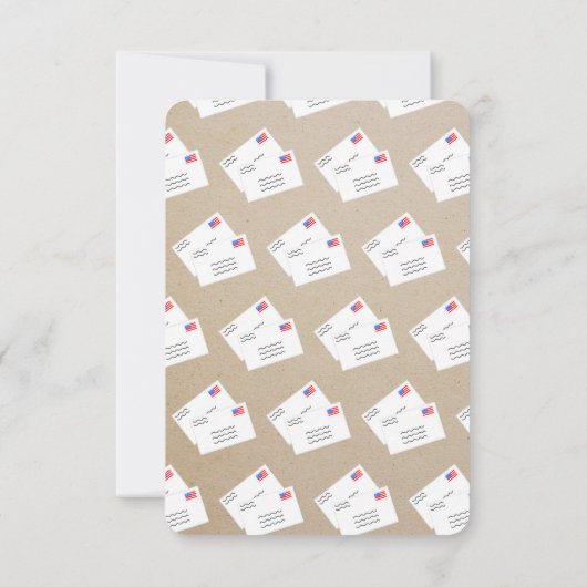 Retro Mailman Personalisiert Dankeschön Karte (Rückseite)