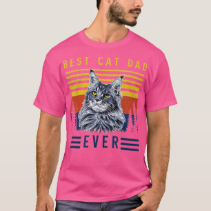 Retro Maine Coon Katze Bester Katzenvater Allerlus T-Shirt