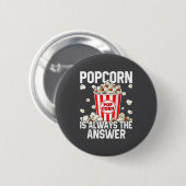 Retro-Mais-Popcorn-Liebhaber-Kostüm Button (Vorne & Hinten)