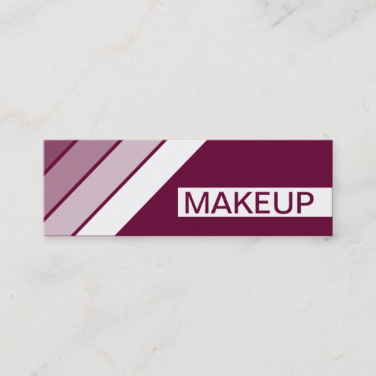 Retro MAKEUP Mini Visitenkarte (Vorderseite)