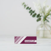 Retro MAKEUP Mini Visitenkarte (Stehend Vorderseite)