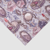 Retro Makeup Vanity Compact Mirror Decoupage Seidenpapier (Ausschnitt)