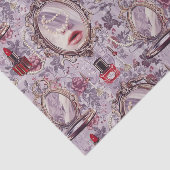 Retro Makeup Vanity Lipstick-Dekoupage Seidenpapier (Ausschnitt)