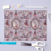 Retro Makeup Vanity Lipstick-Dekoupage Seidenpapier (Handwerk)