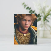 Retro Male Movie Star Postkarte (Stehend Vorderseite)