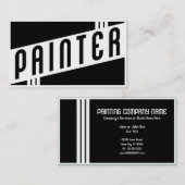 Retro Maler Visitenkarte (Vorne/Hinten)