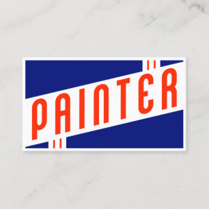 Retro Maler Visitenkarte