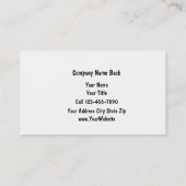 Retro Maler-Visitenkarten Visitenkarte (Rückseite)