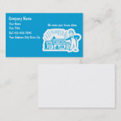 Retro Maler-Visitenkarten Visitenkarte (Vorne/Hinten)