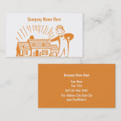 Retro Maler-Visitenkarten Visitenkarte (Vorne/Hinten)