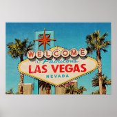 Retro Malerei Fabulous Las Vegas Nevada Zeichen Poster (Vorne)