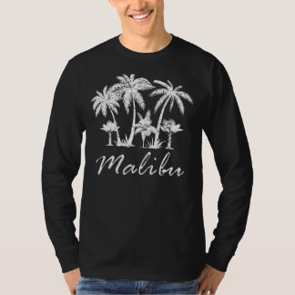 Retro Malibu CA California Malibu Souvenir Palm Tr T-Shirt