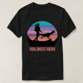 Retro Malinois Mama Wandern Maligator Wom T-Shirt (Design vorne)