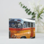Retro Malta bus Postkarte (Stehend Vorderseite)