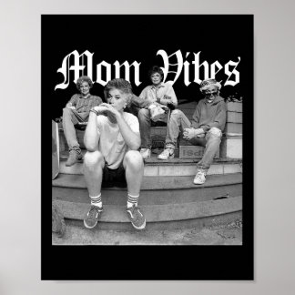 Retro Mama 90's Vibes Vintag Mother's Day Mama Thu Poster
