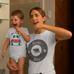 Retro Mama Bear Mother Day T-Shirt