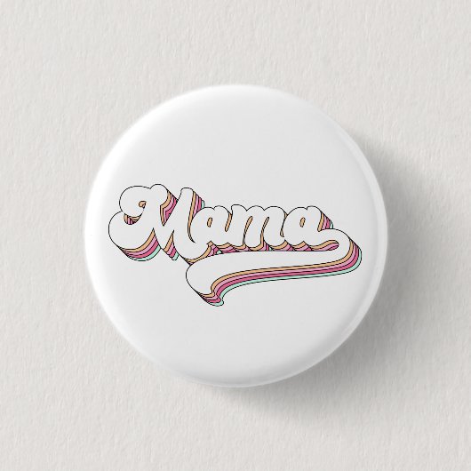 Retro Mama Button (Vorderseite)
