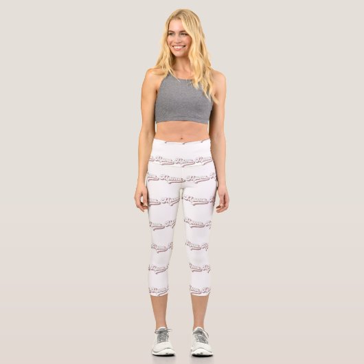 Retro Mama Capri Leggings (Vorderseite)