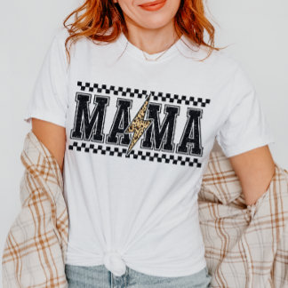 Retro Mama Checkered-Mama der 90er Jahre T-Shirt