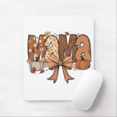 Retro Mama Coquette Bow Herbst Erntedank Mousepad (Mit Mouse)