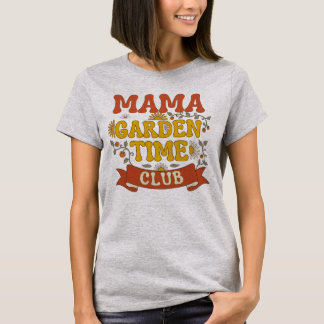 Retro Mama Gartenclub Vintage 1970er Jahre Typogra T-Shirt