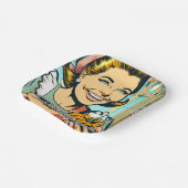 Retro-Mama-Halteplatte Halloween-Kürbisfutter Pappteller (Gewinkelt)