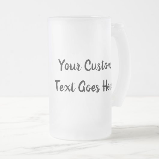 Retro-Mama mit dem benutzerdefinierten Text Mattglas Bierglas (VorderseiteRechts)