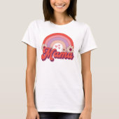 Retro Mama Rainbow T-Shirt (Vorderseite)