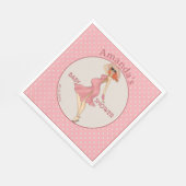 Retro Mama Redhead 2 Baby Dusche Party Serviette (Ecke)