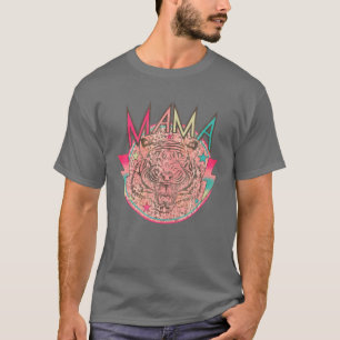 Retro Mama Rocker Boho Leopard Tiger für Mütter D T-Shirt