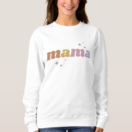 Retro Mama Sweatshirt (Vorderseite)