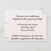 Retro-Mama und Babydusche V2 Einladung (Rückseite)