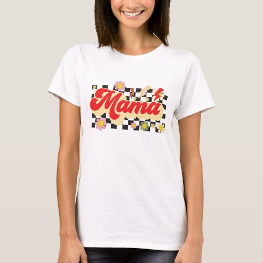 Retro Mama Worart T-Shirt (Vorderseite)