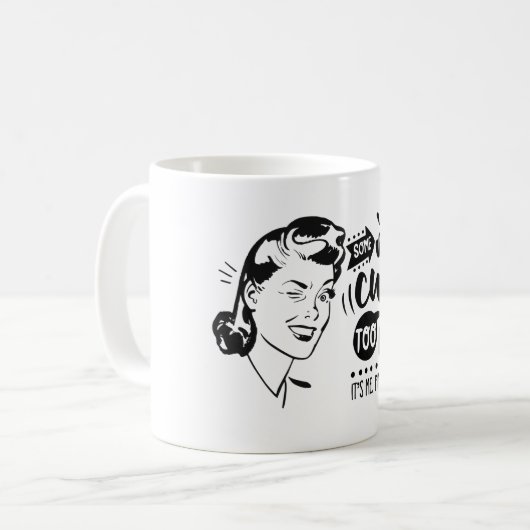Retro-Mamas und Tasse (Vorderseite Links)