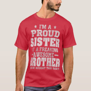 Retro Man 90er Vintag bin ich stolz Schwester Love T-Shirt