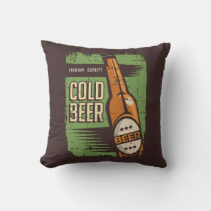Retro Man Cave Classic - Green Cold Bottle Bee The Kissen