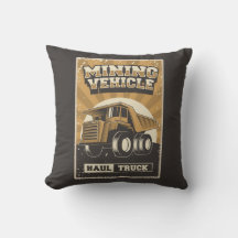 Retro Man Höhle Bergbau - Kfz-Kissen