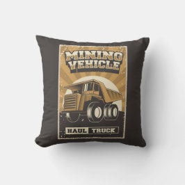 Retro Man Höhle Bergbau - Kfz-Kissen Kissen