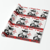 Retro Man pointing ich Woll dir glücklich Geburtst Geschenkpapier (Ungerollt)