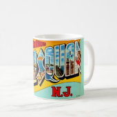 Retro Manasquan NJ Kaffeetasse (VorderseiteRechts)