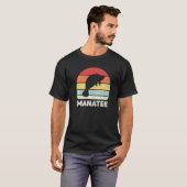 Retro Manatee Shirt Manatee Lover Vintag Tier (Vorne ganz)
