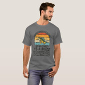 Retro manchmal sein Fisch manchmal ein Buzz-Fi T-Shirt (Vorne ganz)