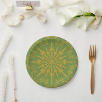 Retro Mandala Avocado 7" Teller