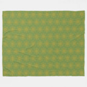 Retro Mandala Avocado Fleece Blanket (3 Größen) (Vorderseite (Horizontal))