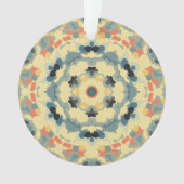 Retro Mandala Blue Yellow und Red Ornament (Vorderseite)