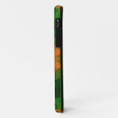 Retro Mandala Blume Green und Orange Case-Mate iPhone Hülle (Hinten/Links)