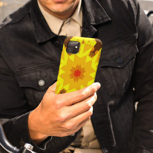 Retro Mandala Blume Orange und Gelb Case-Mate iPhone Hülle